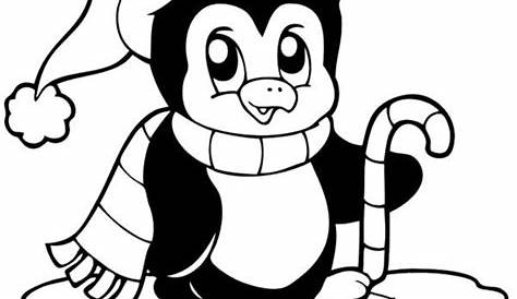 Christmas Penguin Coloring Pages | Free download on ClipArtMag