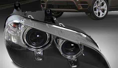 For 11-13 BMW X5 HID/AFS Projector Headlight Headlamp Black Passenger