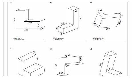 Finding Volume Of Composite Figures Worksheet