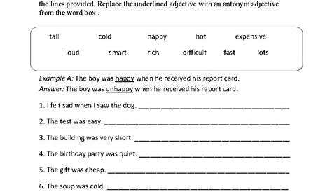 mixed parts of speech worksheets with answer key
