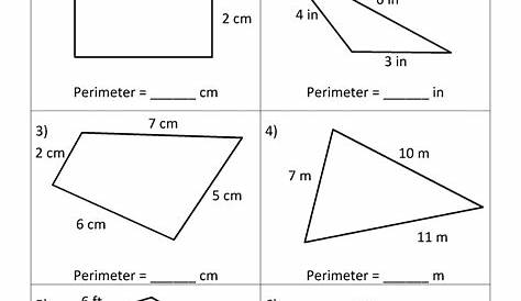 perimeter triangle worksheets