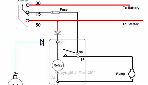 wiring diagram for electric fuel pump