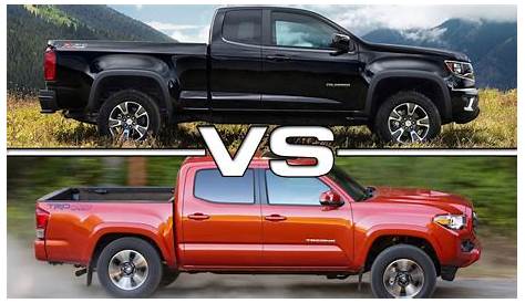 2016 Chevrolet Colorado vs 2016 Toyota Tacoma - YouTube