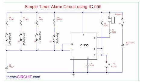schematic diagram 555 timer circuit