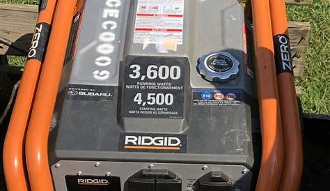 ridgid generator manual