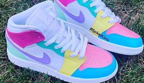 Color Block Jordan -Custom in 2020 | Jordan shoes girls, Hype shoes
