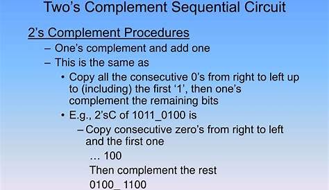 2's complement circuit diagram