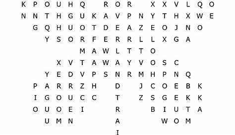 5th Grade Word Search Printable