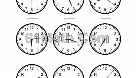 Telling Time to the minute | Create Your Own Math Worksheets