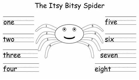 itsy bitsy spider printable free