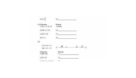 geometry algebraic proofs worksheet