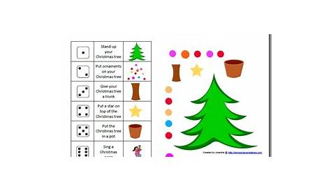 Free Homeschool Printables: Build A Christmas Tree Game Printable