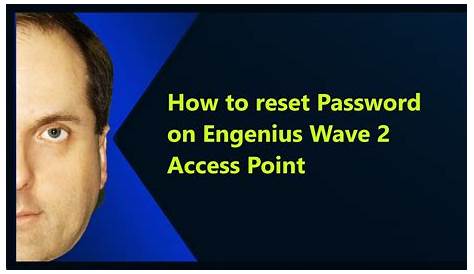 How to reset Password on Engenius Wave 2 Access Point - YouTube