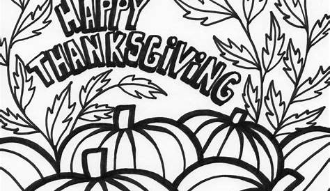 printable coloring thanksgiving pages