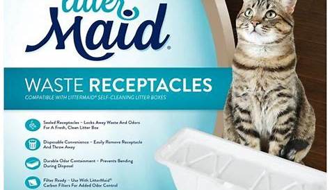 LITTERMAID Self-Cleaning Cat Litter Box Waste Receptacles, 3rd Edition