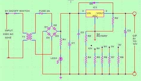 CircuitPlanet: adjustable power supply using LM317T