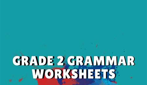 grammar worksheets for grade 2