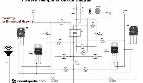 How to make Audio power Amplifier Circuit - Electronic Projects Design