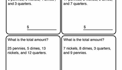 money teaching worksheet