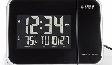 La Crosse Technology 616-1412 Projection Alarm Clock with Indoor