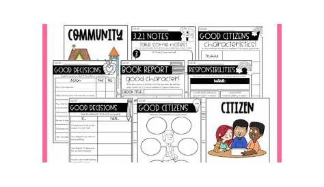 Good Citizenship Activities and Worksheets | TpT