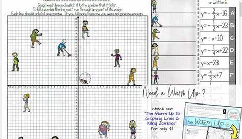 Graphing Lines And Killing Zombies Worksheet Answer Key - 6