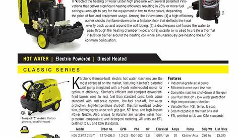 PDF manual for Karcher Other K 270 M Pressure Washers