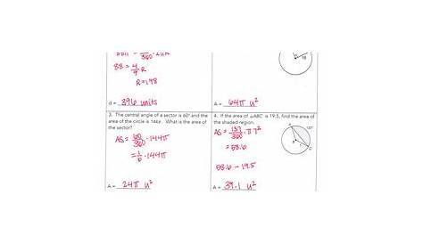 Arc Length and Sector Area Lesson by Mrs E Teaches Math | TpT