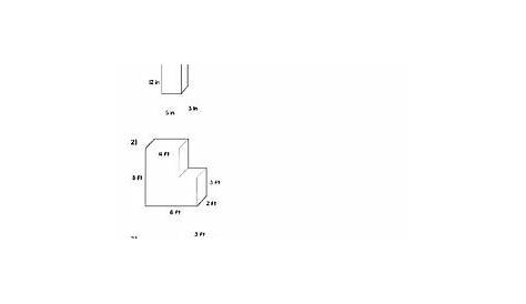 volume of composite figures worksheets 5th grade