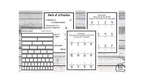 fraction action worksheet
