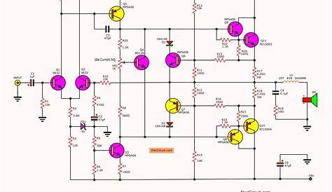 high watt amplifier circuit diagram