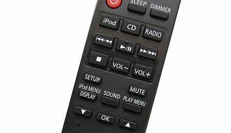 New remote control for panasonic Audio Stereo System Players
