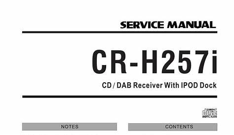 Free Audio Service Manuals - Free download Teac CR H257i Service Manual
