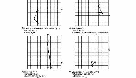 rotations in math worksheets
