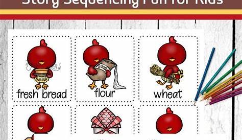 little red hen sequencing worksheet