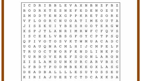 sports word search printable