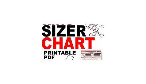 printable ring finger size chart