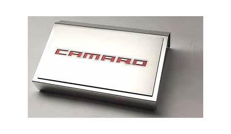 2016-2023 Camaro Stainless Steel Fuse Box Cover With CAMARO Overlay