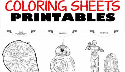 Star Wars Printables - FREE Coloring Pages - April Golightly