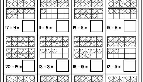 Ten Frame Worksheet First Grade