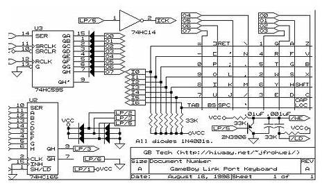 laptop keyboard circuit diagram