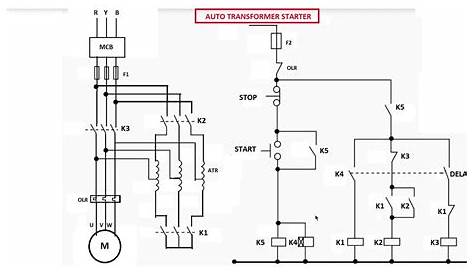 control circuit diagram of autotransformer starter