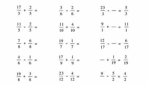 fraction problems for 5th graders