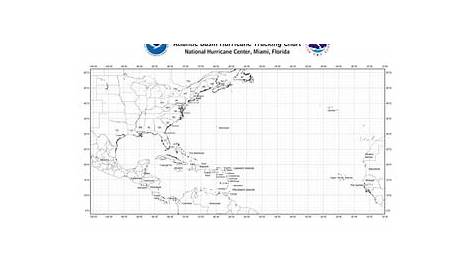 Atlantic Hurricane Tracking Chart