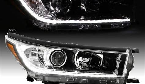 2017 toyota highlander xle led headlights