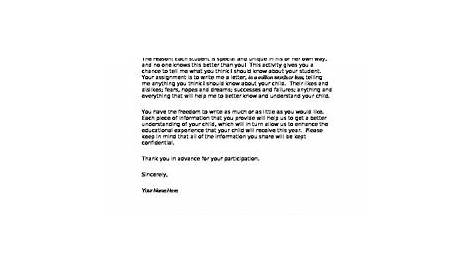 "In A Million Words or Less" Parent Letter by Spartan Teacher | TpT