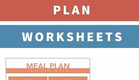 meal plan worksheet 3rd grade