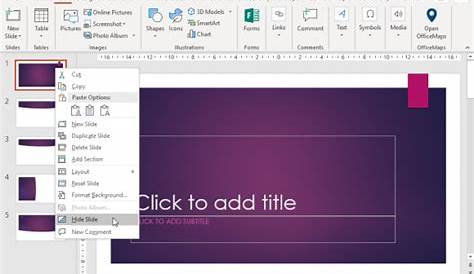 how to hide a chart in powerpoint