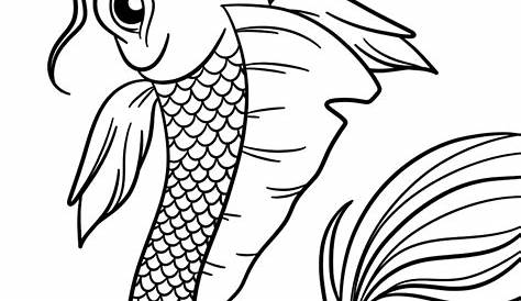 Koi Fish Coloring Sheet | SCYAP