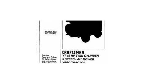 Craftsman Riding Mower Model 917 Repair Manual / craftsman-riding-mower